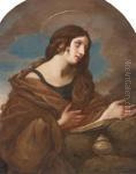 The Penitent Magdalene Oil Painting by Sir Hubert von Herkomer