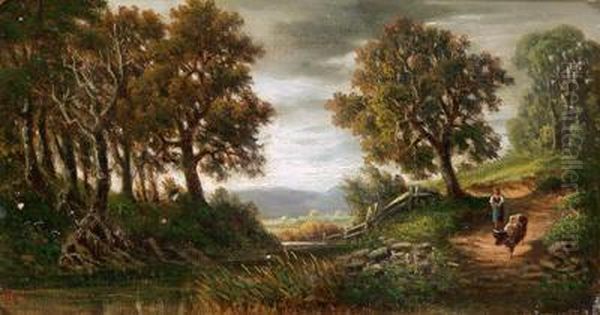 Am Heimweg Oil Painting by Theodor von Hormann