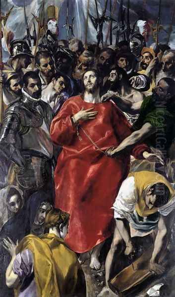 The Disrobing of Christ (El Espolio) 1577-79 Oil Painting by El Greco (Domenikos Theotokopoulos)