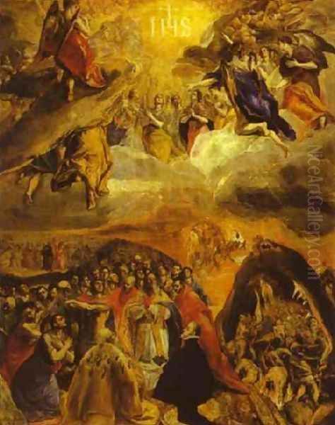 The Dream Of Philip II Oil Painting by El Greco (Domenikos Theotokopoulos)