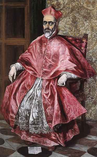 Portrait Of A Cardinal Oil Painting by El Greco (Domenikos Theotokopoulos)