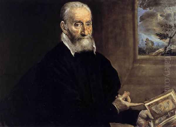 Giulio Clovio 1571-72 Oil Painting by El Greco (Domenikos Theotokopoulos)