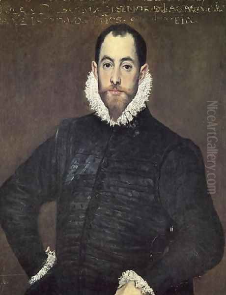 Gentleman Of The House Of Leiva Oil Painting by El Greco (Domenikos Theotokopoulos)