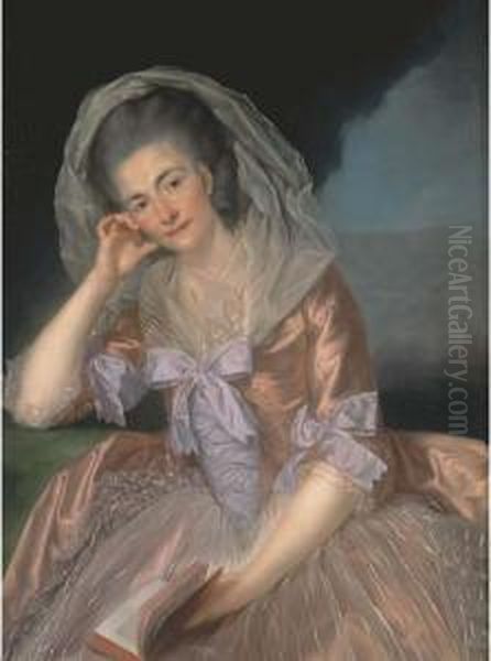 Portrait Of Elizabeth Hervey Oil Painting by Anton von Maron