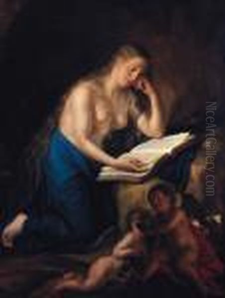 The Penitent Magdalen Oil Painting by Anton von Maron