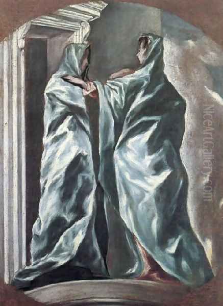 The Visitation 1610-13 Oil Painting by El Greco (Domenikos Theotokopoulos)