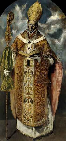 St Ildefonso 1610-13 Oil Painting by El Greco (Domenikos Theotokopoulos)