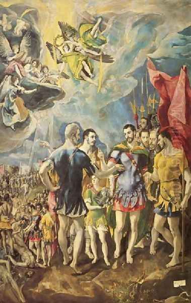 The Martyrdom of St Maurice 1580-81 Oil Painting by El Greco (Domenikos Theotokopoulos)