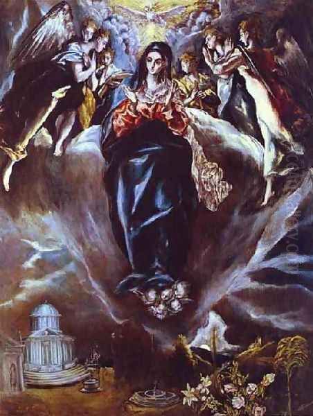 The Immaculate Conception Oil Painting by El Greco (Domenikos Theotokopoulos)