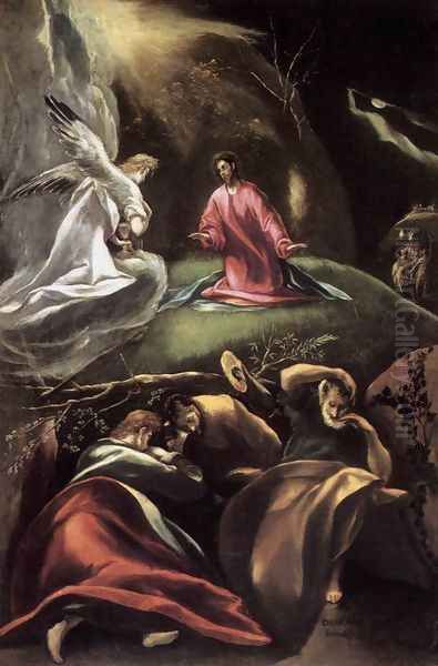 The Agony in the Garden (2) 1600-05 Oil Painting by El Greco (Domenikos Theotokopoulos)