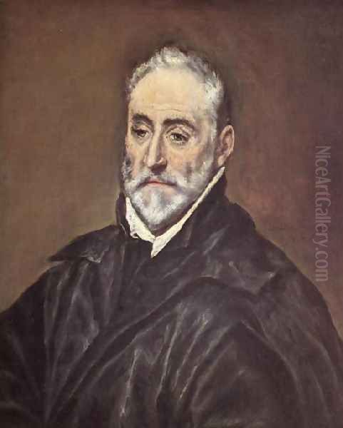 Portrait Of Antonio De Covarrubias Y Leiva Oil Painting by El Greco (Domenikos Theotokopoulos)