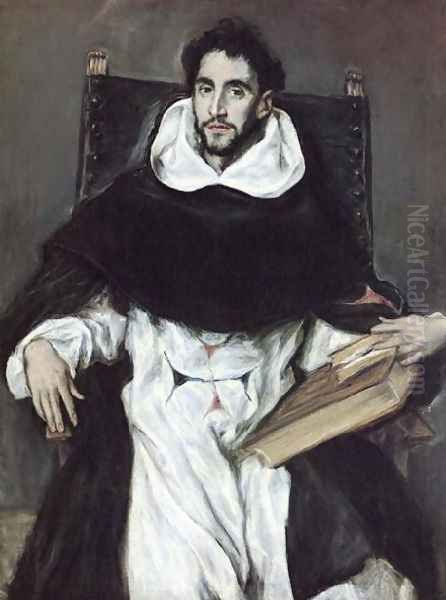 Portrait Of Fray Felix Hortensio Paravicino Oil Painting by El Greco (Domenikos Theotokopoulos)