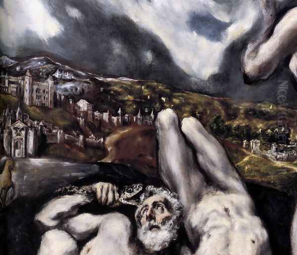 Laokoon (detail 2) 1610 Oil Painting by El Greco (Domenikos Theotokopoulos)