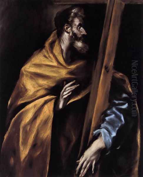 Apostle St Philip 1610-14 Oil Painting by El Greco (Domenikos Theotokopoulos)