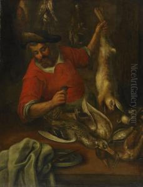 Efter Jakten Oil Painting by Joachim I Von Sandrart