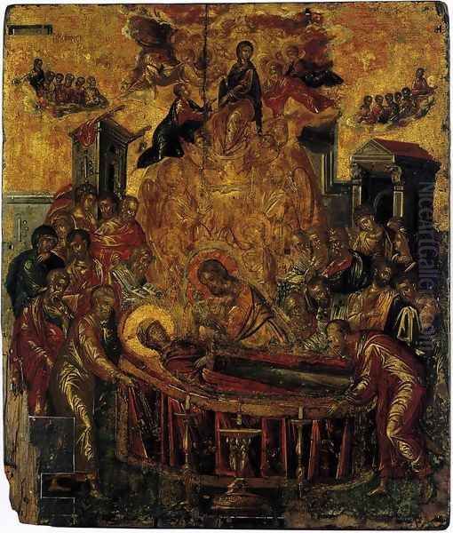 The Dormition of the Virgin before 1567 Oil Painting by El Greco (Domenikos Theotokopoulos)