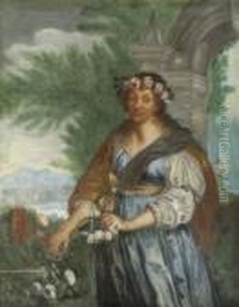 Allegorie Des Monats Mai. Oil Painting by Joachim I Von Sandrart