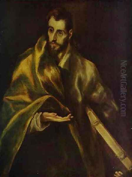 St James The Greater Oil Painting by El Greco (Domenikos Theotokopoulos)