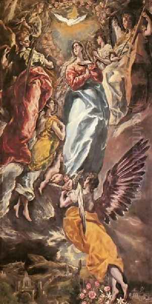 Virgin Of The Immaculate Conception Oil Painting by El Greco (Domenikos Theotokopoulos)