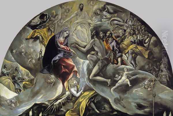 The Burial of the Count of Orgaz (detail 2) 1586-88 Oil Painting by El Greco (Domenikos Theotokopoulos)