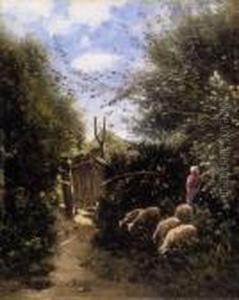 Gardens Oil Painting by Bela Von Spanyi