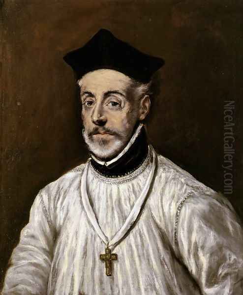 Diego de Covarrubias c. 1600 Oil Painting by El Greco (Domenikos Theotokopoulos)