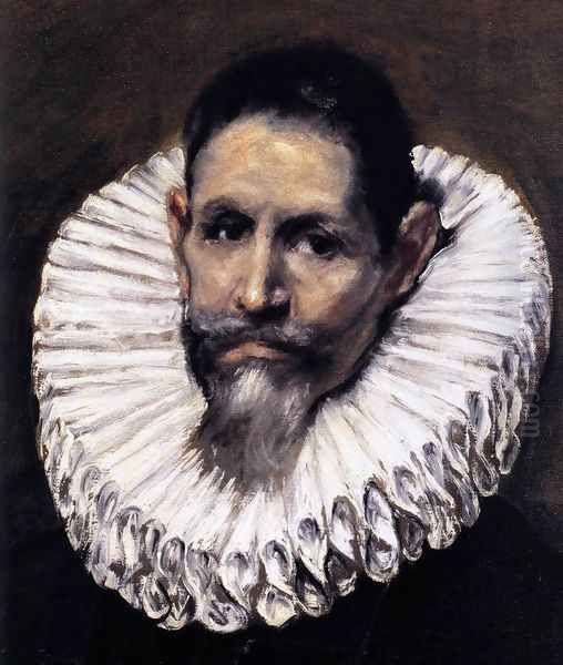 Jerónimo de Cevallos (detail) c. 1610 Oil Painting by El Greco (Domenikos Theotokopoulos)