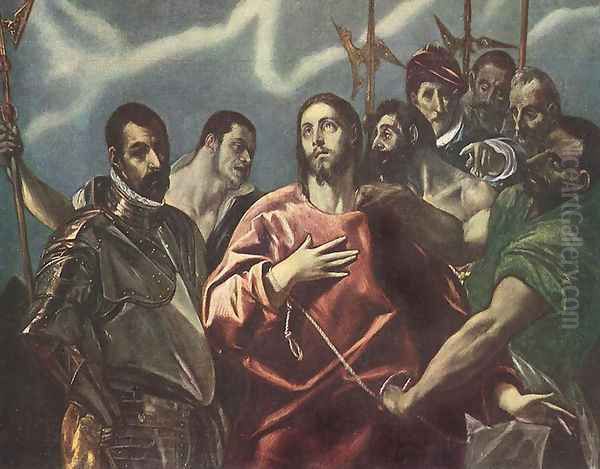 The Disrobing of Christ c. 1600 Oil Painting by El Greco (Domenikos Theotokopoulos)