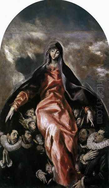 The Madonna of Charity 1603-05 Oil Painting by El Greco (Domenikos Theotokopoulos)