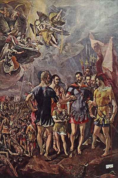 Martyrdom of St Maurice and his Legions Oil Painting by El Greco (Domenikos Theotokopoulos)