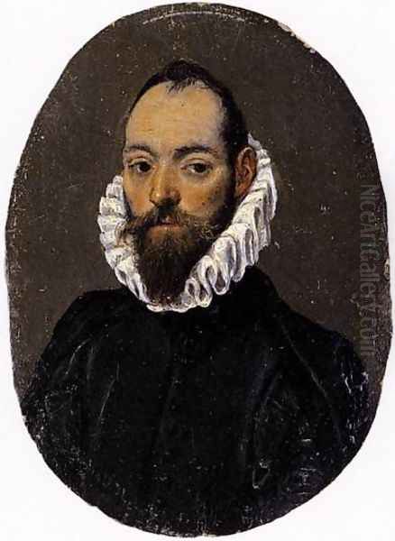 Portrait of a Man 1586-90 Oil Painting by El Greco (Domenikos Theotokopoulos)