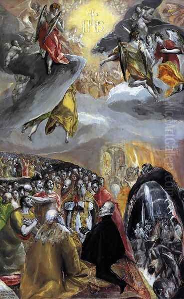 The Adoration of the Name of Jesus 1578-80 Oil Painting by El Greco (Domenikos Theotokopoulos)