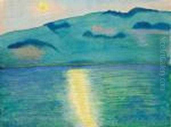 Mondscheinlandschaft Oil Painting by Marianne von Werefkin