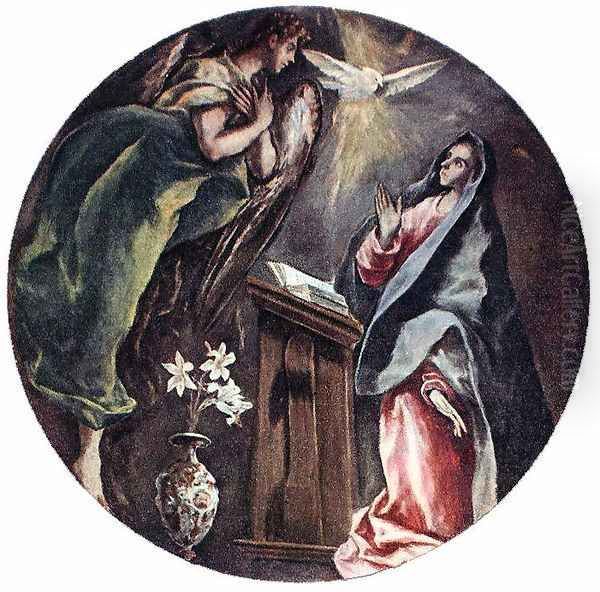 The Annunciation 1603-05 Oil Painting by El Greco (Domenikos Theotokopoulos)