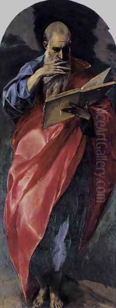 St John the Evangelist 1577-79 Oil Painting by El Greco (Domenikos Theotokopoulos)