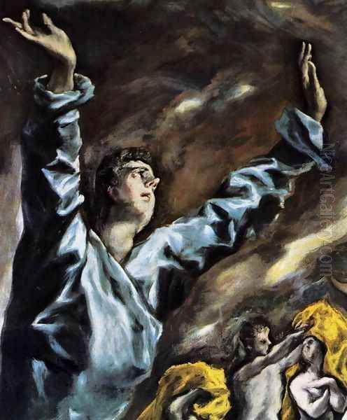 The Opening of the Fifth Seal (detail 1) 1608-14 Oil Painting by El Greco (Domenikos Theotokopoulos)