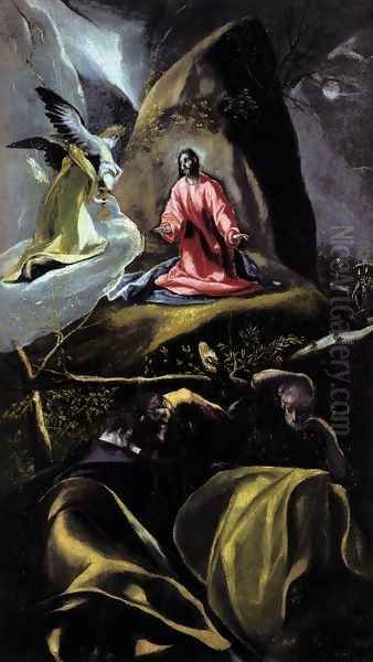 The Agony in the Garden 1600-05 Oil Painting by El Greco (Domenikos Theotokopoulos)