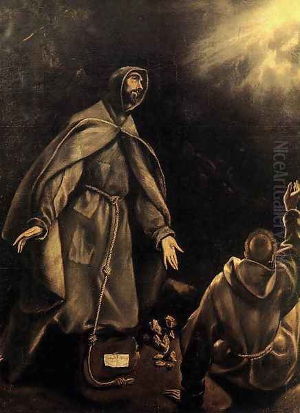 The Stigmatization of St Francis 1600-05 Oil Painting by El Greco (Domenikos Theotokopoulos)