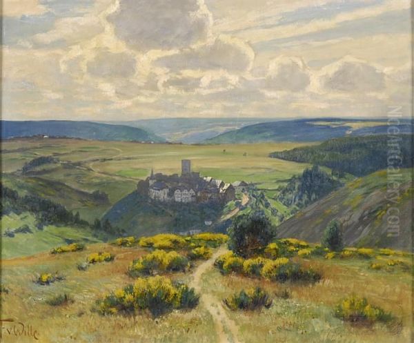 Ansicht Von Reifferscheidt. Oil Painting by Fritz Von Wille