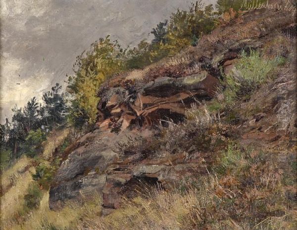 Eifellandschaft. Oil Painting by Fritz Von Wille