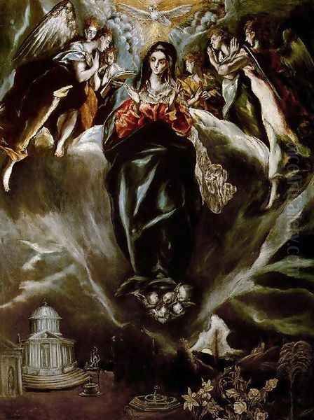 The Virgin of the Immaculate Conception 1605-10 Oil Painting by El Greco (Domenikos Theotokopoulos)