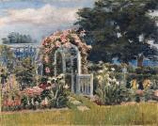 The Garden Gate by Robert William Vonnoh