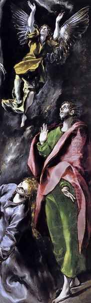 The Crucifixion (detail) 1596-1600 Oil Painting by El Greco (Domenikos Theotokopoulos)