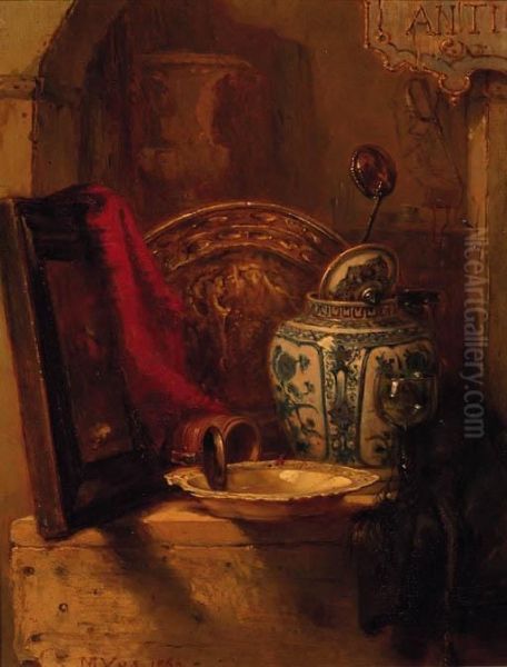 The Antique Shop Oil Painting by Maria Vos