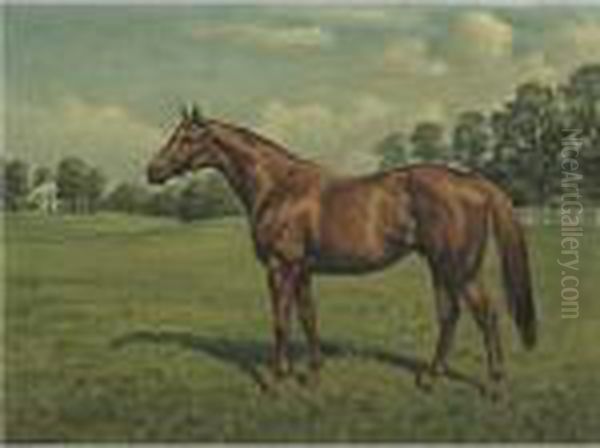 Jet Pilot, Winner Of The 1947 Kentucky Derby Oil Painting by Frank Brook Voss