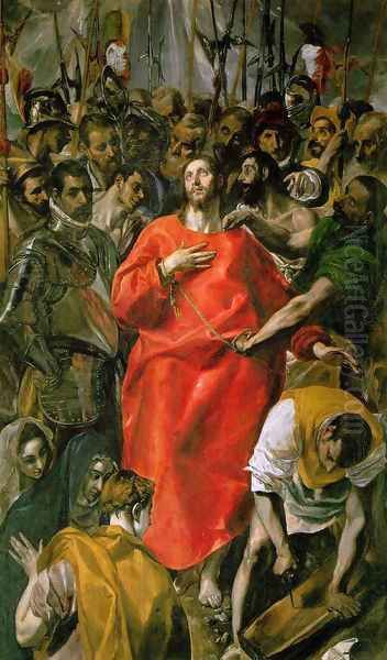 The Spoliation Oil Painting by El Greco (Domenikos Theotokopoulos)