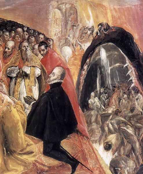 The Adoration of the Name of Jesus (detail 2) 1578-80 Oil Painting by El Greco (Domenikos Theotokopoulos)