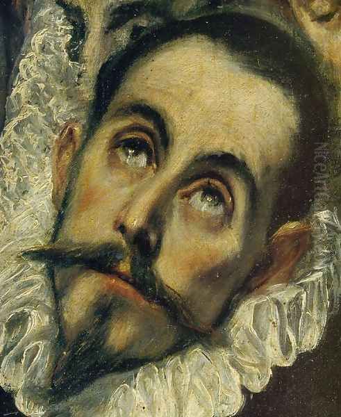 The Burial of Count Orgaz (detail) Oil Painting by El Greco (Domenikos Theotokopoulos)