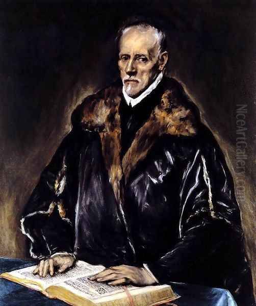 A Prelate 2 Oil Painting by El Greco (Domenikos Theotokopoulos)