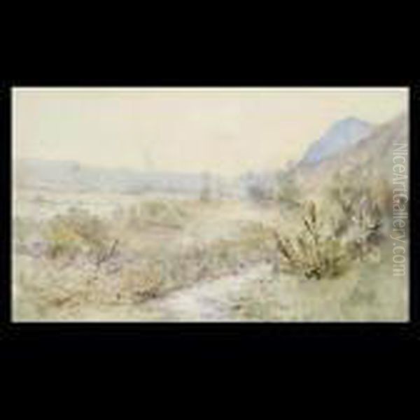 Western Landscape Oil Painting by Elmer Wachtel